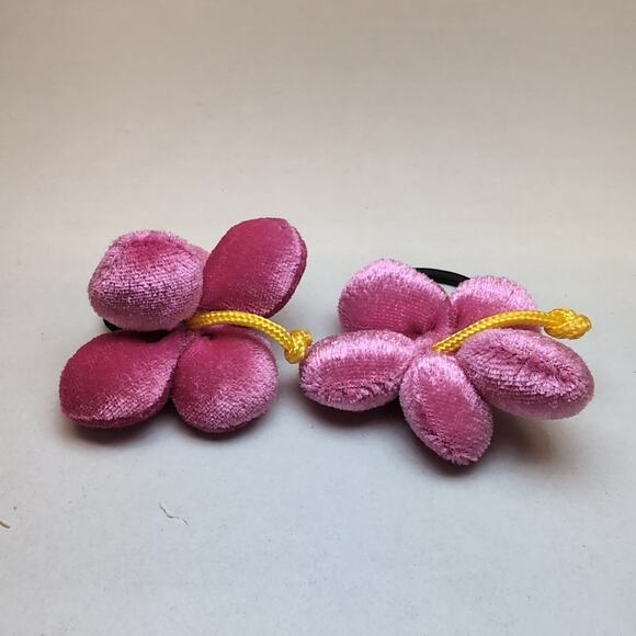 Build-A-Bear Hair Accessories Flower Ear Bows Pink - Picture 1 of 3